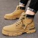 European Warm Series Autumn Leather Waterproof 2025 Trendy New High-top Workwear Motorcycle Men's Martin Boots_vogvips.com
