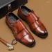 Casual Shoes Luxury Handmade Men Leather British Style Formal Elegant Business Office Dress Loafer Social Wedding Shoe_vogvips.com