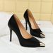 High Heels Women's Thin Heels Metal Pointed Toes One Pedal Women's Shoes Super High Heels_vogvips.com