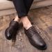 Suitable For All Seasons 2025 Men's Leather Business Formal Brogue Casual British Korean Style Groom Wedding Shoes Large Size_vogvips.com