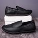 New Leather Casual Versatile Slip-On Soft Sole Loafers Fashion Trend Comfortable Men's Shoes_vogvips.com