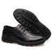 Genuine Leather Shoes Men Flat Fashion Men's Casual Brogues Shoes Brand Male Footwear Soft Comfortable Black ZH740_vogvips.com