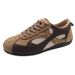 Retro Color-blocking Flat Training Shoes For Women, Comfortable, Light, Casual And Sporty Forrest Gump Shoes_vogvips.com