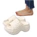 High Heel Eva Slippers Summer Outdoor Thick Bottom Heightening Flip Flops Non Slip Wear Resistant Breathable Sandals_vogvips.com