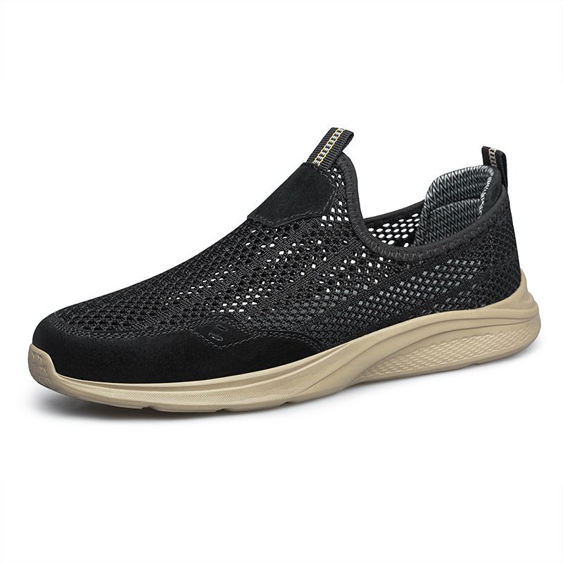 Men's Fly-woven Mesh Shoes Casual Shoes Low-top Foot-covering Running Sneakers_vogvips.com