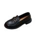 Soft Loafers For Women, 2026 New British Style Small Leather Spring And Summer Slip-on Women's S, Comfortable Flat_vogvips.com