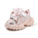 Girls' With Breathable Mesh For Spring And Autumn, Boys' Fashionable Children's Sneakers, Girls' Thick-Soled Dad Shoes,_vogvips.com