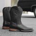 Western Cowboy boots Fashion embroidered Knight boots V-cut thigh-high boots_vogvips.com