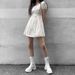 New Mid Calf Boots Women Autumn Winter Fashion Lace-up Ladies Chelsea Zipper Botas Mujer Boots Sports Platform Heel Ladies Shoes_vogvips.com