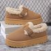 For Women In 25, A New Style Of Round-toed Warm Cotton Shoes For Outerwear_vogvips.com