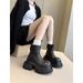 2026 Thick-Soled Non-Slip Short Martin For Women Autumn New Fashion Versatile Black British Style Casual Ankle Boots_vogvips.com