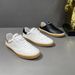 Genuine Leather White Men's Top Layer Cowhide, Trendy Cowhide Sole, Athletic Training Shoes, Flat Bottom, Comfortable_vogvips.com