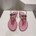 In-Stock Fairy-Style Bowknot Flat For Women, Spring/Summer Colorful Rhinestone Thong Sandals With One Strap, Roman-Style_vogvips.com