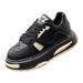 Korean-Style Popular Men's 2025 Winter New Black Casual Shoes, Plush Lined, Non-Slip, Thick-Soled Trendy Dad Shoes_vogvips.com