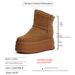 Women's Shoes Snow Boots New Thick Cotton Shoes Thick Sole Warm Inner Height Increase Shoes_vogvips.com