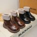 Girls' 2025 Winter New Style Children's Padded And Warm Cotton Boots, Fashionable Soft-soled Princess Boots For Girls_vogvips.com