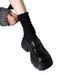 Platform Loafers Women's Shoes Heightening Women's Shoes Small Leather Shoes Women's Single Shoes_vogvips.com