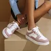 2024 White Red Sports Skate Shoes Large Size 42 Low Top Casual Sneakers Ladies Flat Comfortable Leather Skates_vogvips.com