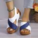 Breathable Sandals, Color Blocked Women's 2025 New Summer Casual Beach Shoes, Slippers_vogvips.com