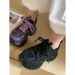 Chunky Sole Platform Sneakers With Rhinestone Accents For Everyday Comfort And Elevation Fashion Casual Sports Women S_vogvips.com