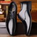 Business Fashion Trendy Cowhide Formal Leather Shoes, British Versatile Men's Lace Up Loafers, Summer Loafers_vogvips.com
