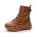 7CM High Appearance-level Platform Marten Boots For Women,2025 Newstyle Mid-calf Fashionable Slim Boots, Suitable For Petite Individuals To Slim Down._vogvips.com