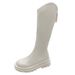 Women' For Thick Leg, Plu Knee-High Riding Boot, 2024 Summer New V-Cut Wide Tube, Over-the-Knee Large Size Long_vogvips.com