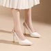 105-D3 High-end Waterproof Platform High-heeled Sandals For Women, New Summer Style, Pointed Toe, Elegant, Closed-toe,_vogvips.com