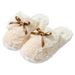 Winter Cotton Wom, Studt Version, Bowknot Thick Sole, Non-Slip, Warm, Home Casual, Versatile Family Slippers For_vogvips.com