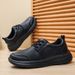 2025 New Leather Upper Elderly Extra Large Men's Casual Shoes, Solid Color, Cross-Border Walking Shoes With Straps, Size_vogvips.com