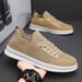 Slip-On Men's Shoes Breathable Mesh Shoes Men's Sports Shoes Korean Version Trendy Versatile Non-Slip Knitted Casual Sne_vogvips.com