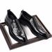 New Fashion Men's British Black Business Casual Loafer Shoes Daily Driving Office Leather Shoes One Foot Pedal Lazy Brown Banquet Dress Wedding Men's_vogvips.com
