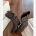 Grape Mom~ Same Style Pile For Women 2025 Autumn V-Cut Melad Western Cowboy Chunky Heel Short Martin Boots_vogvips.com