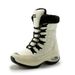 「XGXC」Snow Boots New Winter Women's Shoes Cowhide Non-slip Short-tube Cotton Shoes Thick-soled Wool Women's White Leather And Fur_vogvips.com