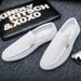 Men's Leather Shoes White Flat Stripe Male Casual Shoe 2025 Trend Common Retro Classic Original Summer Sale Low Price_vogvips.com