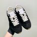 Unisex Women's Casual Suede Sports Shoes, Lace Up Walking Shoes, Classic And Versatile_vogvips.com