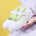 Nurse Shoes Women's Soft Sole Breathable Thick Sole Non-slip Flat Shoes White Hollow Medical Shoes Small White Shoes_vogvips.com