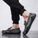 New men's casual leather shoes a slip-on driving bean shoes men's shoes_vogvips.com
