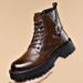 European Warm Series Cowhide Martin Boots Military Hook Cotton Winter Warm Fleece Wool Men's Shoes_vogvips.com