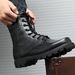 European Warm Series Outdoor Combat Training Men Cowhide High Top Waterproof Steel Toe Work Shoes Breathable Tactical Martin Boots Special_vogvips.com