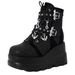Idepedet Statio Foreig Trade Thick-Soled Wome's 2024 New Wedge Demoia Bat Belt Buckle Short Marti Boots For_vogvips.com