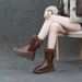 1178225343@qq.com Winter First Layer Cowhide Lamb Wool Soft Martin Boots For Women, Fleece Lined Thickened Snow Boots, Thick Sole Large_vogvips.com