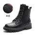 Women's Martin Autumn Single 2025 British Style Short Winter Fleece Lined New Genuine Leather Thick Sole Boots_vogvips.com