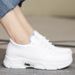 Women's Sneakers Spring Autumn Thick Sole Height Increasing White New Fashion Female Student Versatile Korean Style_vogvips.com
