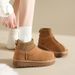 Women's Snow 2025 New Winter Fleece Lined Thickened Warm Northeastern Cotton Shoes Thick Sole Sock Short Boots Loafers_vogvips.com