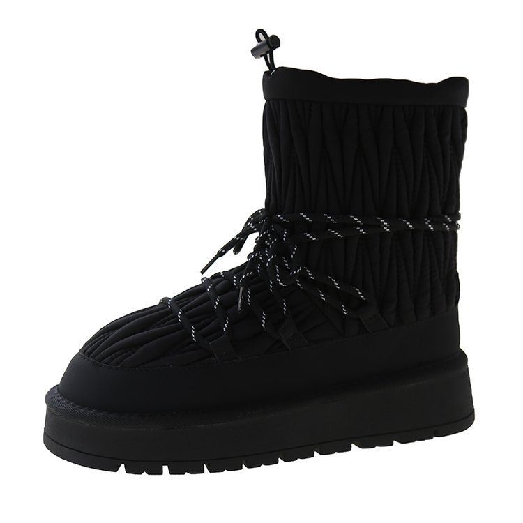 Women's Shoes Northeast Cold Proof Snow Boots Women's Winter Plus Velvet Thick Warm Cotton Boots Women's Shoes New Thick Soled Short Boots_vogvips.com