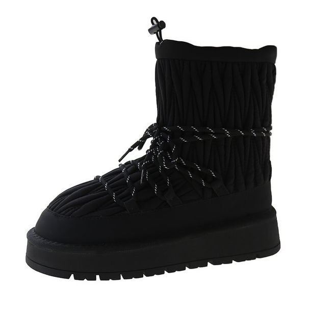 Women's Shoes Northeast Cold Proof Snow Boots Women's Winter Plus Velvet Thick Warm Cotton Boots Women's Shoes New Thick Soled Short Boots_vogvips.com
