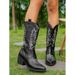 Women Boots Knee High Boots Heel Boots Women Ankle Boots Autumn Winter Short Boots Plus Size Long For Women New High Heel Pointed Toe Western Cowboy_vogvips.com