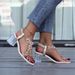 Foreign Trade Plus Size Rhinestone Butterfly Sandals 2023 New Square Toe Crystal Chunky Heel Transparent High Heels For_vogvips.com
