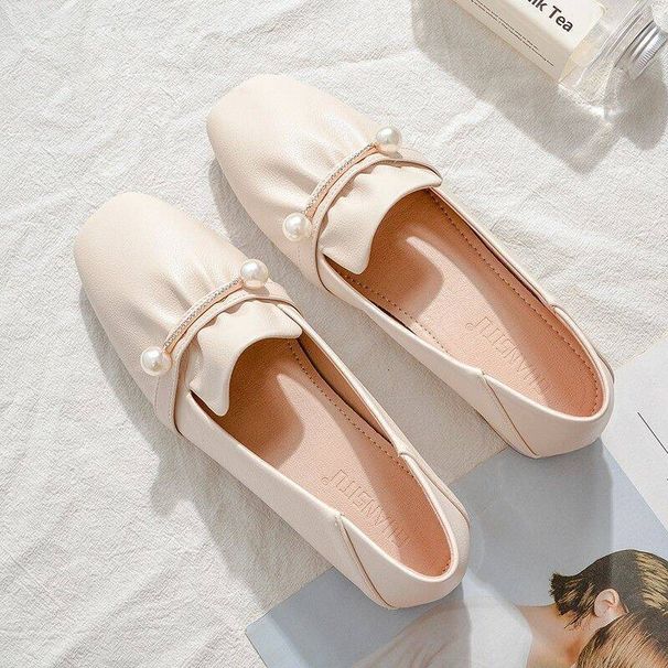 Spring And Autumn New Style Gentle Fairy Commuting Slip-On Loafers For Women_vogvips.com